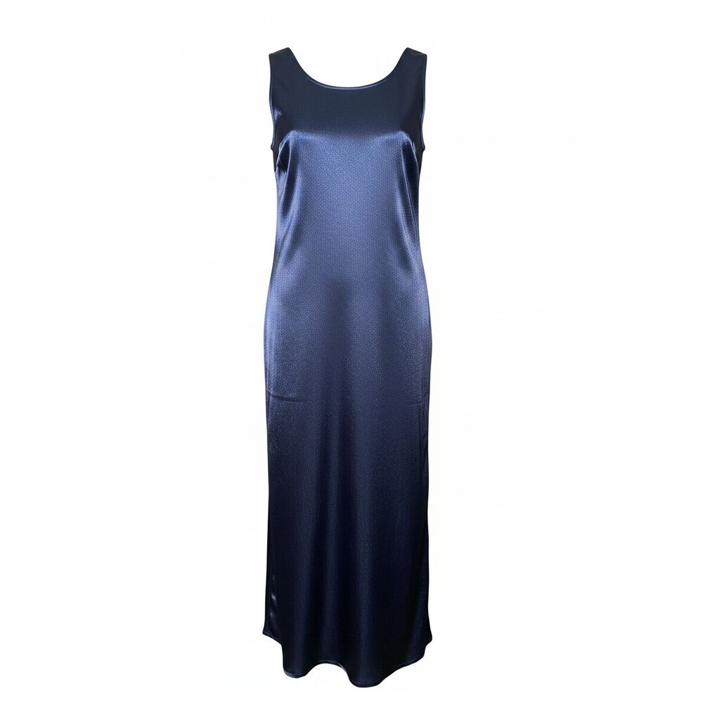 Weili Zheng Women's Navy Sleeveless Maxi Dress Size S NWT